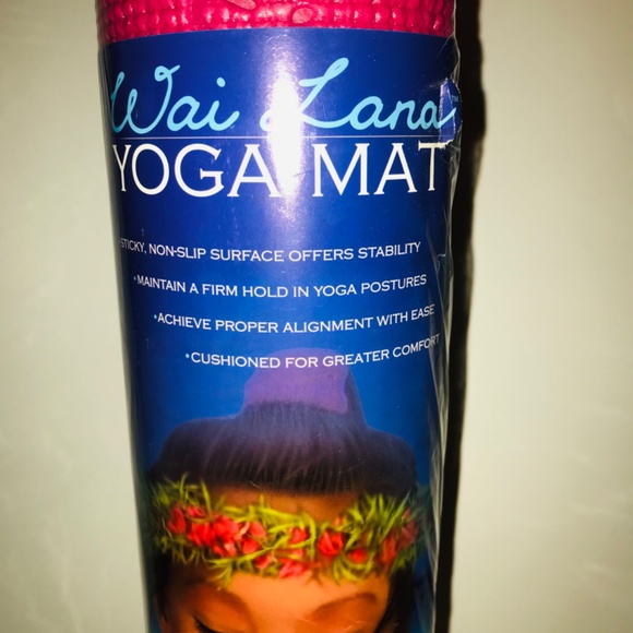 Wai Lana Pink Yoga Mat/Pilates Mat Non Slip Surface Lightweight Durable Washable - Picture 3 of 7